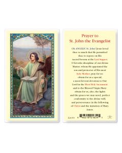 Prayer to Saint John Evangelist Holy Card