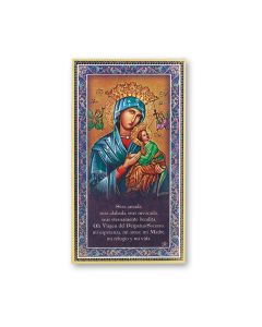 Mother of Perpetual Help Plaque with Prayer in Spanish