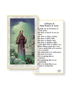Saint Francis of Assisi Holy Card 