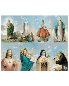 Series Assorted Eight-Up Micro Perforated Holy Cards