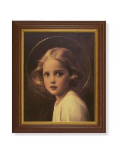 10 1/2" x 12 1/2" Walnut Finish Beveled Frame with 8" x 10" Chambers: Mystical Rose Print