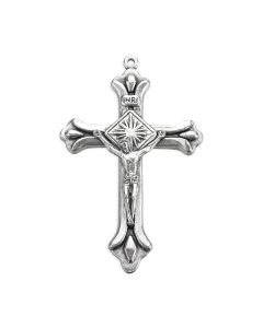2" Silver Oxidized Crucifix