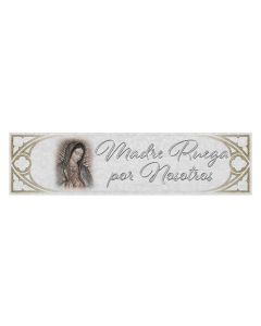 Our Lady of Guadalupe Wooden Door Blessing Plaque in Spanish