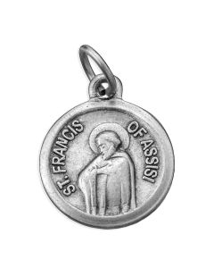 15mm Round Saint Francis Medal