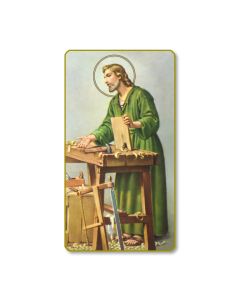 Saint Joseph the Worker Holy Card