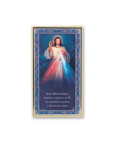 Divine Mercy Plaque with Prayer in Spanish