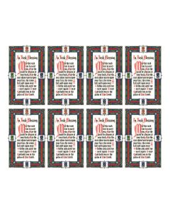 Aurora Irish Blessing Eight-Up Micro Perforated Holy Cards