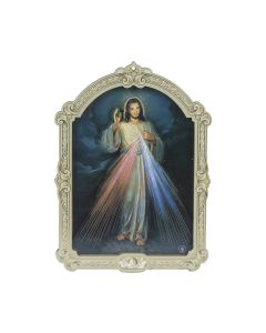 9" Cathedral 3D Plaque Divine Mercy