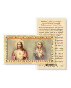 Prayer of Consecration Laminated Holy Card. Inc. of 25