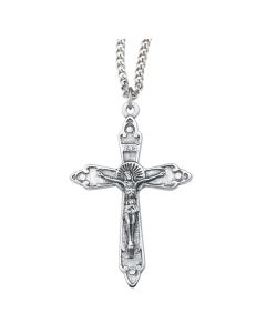 2" Antiqued Silver Oxidized Crucifix, Boxed