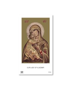 Our Lady of Vladimir Holy Card