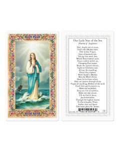 Star of the Sea - Boaters Laminated Holy Card