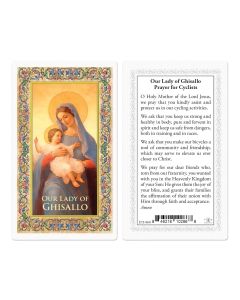O.L. of Ghisallo Patron of Cyclists Holy Card for Travelers