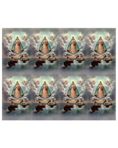 Caridad Del Cobre Eight-Up Micro Perforated Holy Cards