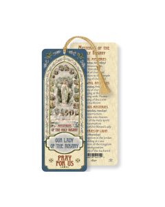 Our Lady of the Rosary Laminated Bookmark