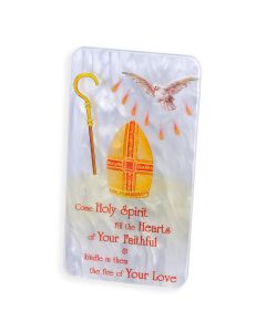 3 1/2" x 6 1/2" Confirmation Image on Pearlized White Plaque