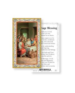 Marriage Blessing Holy Card