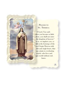 Prayer to St Therese Holy Card