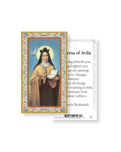 Saint Teresa of Avila Holy Card
