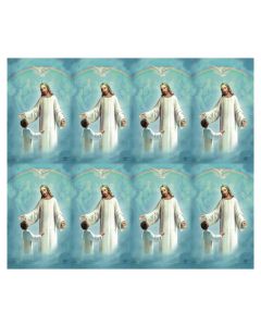 Child with Christ Eight-Up Micro Perforated Holy Cards