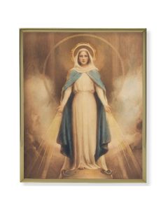 8" x 10" Gold Plaque Frame with a Chambers: Miraculous Mary Print