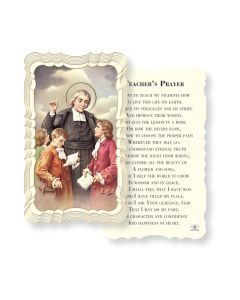 Teacher-J.B.Lasalle Holy Card