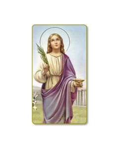 Saint Lucy Holy Card