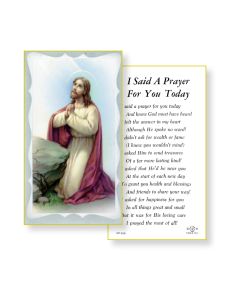 I Said a Prayer for You Today Holy Card