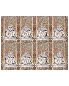 Aurora Pieta with Marble Eight-Up Micro Perforated Holy Cards