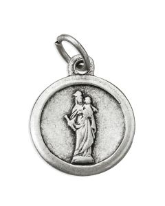 15mm Round Our Lady Help of Christians Medal