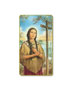 Kateri Tekakwitha Holy Card