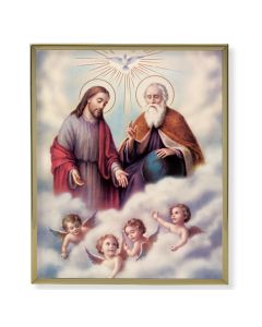 8" x 10" Gold Plaque Frame with a Trinity Print