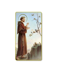 St. Francis of Assisi Holy Card