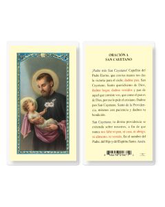 Oracion a San Cayetano Holy Card