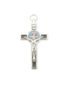 3" Saint Benedict Crucifix with Brown Epoxy