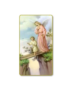 Guardian Angel Holy Card