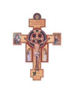6" Saint Benedict Crucifix with Benedictine Symbols