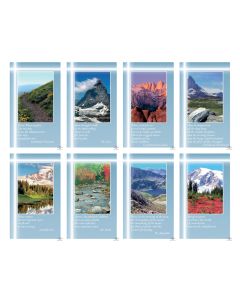 Aurora Mountains with Verse Eight-Up Micro Perforated Holy Cards