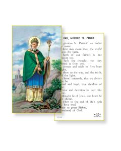 Saint Patrick Holy Card  