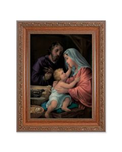 8.25" x 10.25" Ornate Wood Frame with a 6" x 8" The Holy Family Print