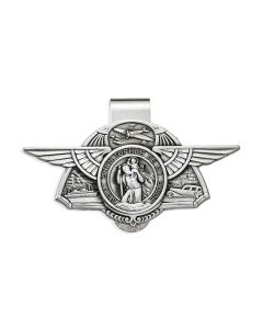 Saint Christopher Wings Auto Visor Clip (Sold in Inc. of 3)