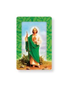 Saint Jude Magnetic Standing Wooden Plaque