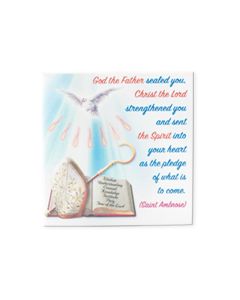 4" x 4" Holy Confirmation Hanging Ceramic Tile