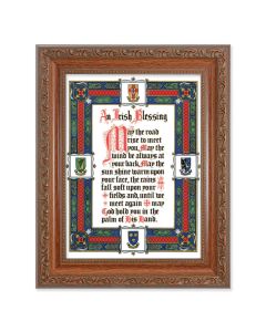 8.25" x 10.25" Ornate Wood Frame with a 6" x 8" Irish Blessing Print