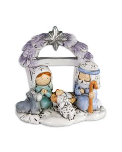 2" x 2" Holy Family with Animals Nativity Ornament