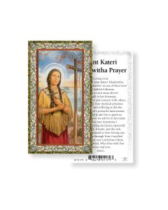 Saint Kateri Tekakwitha Holy Card