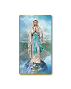 Our Lady of the Highway Holy Card