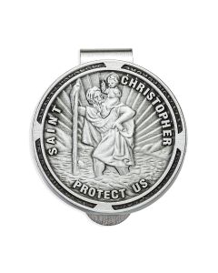 Saint Christopher Auto Visor Clip (Sold in Inc. of 3)
