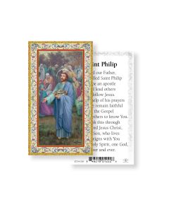 Saint Philip Holy Card