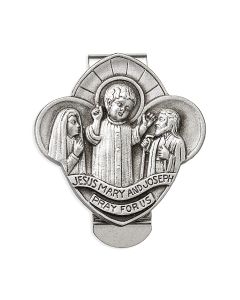 Holy Family Auto Visor Clip (Sold in Inc. of 3)
